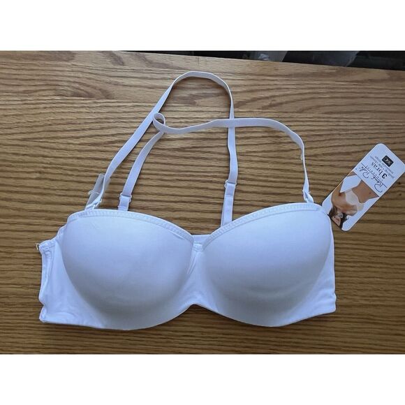 Rene Rofe Women's 3 Bras Push-Up Side Closure‎ Removable Straps Nude Size: 36C - Picture 4 of 9